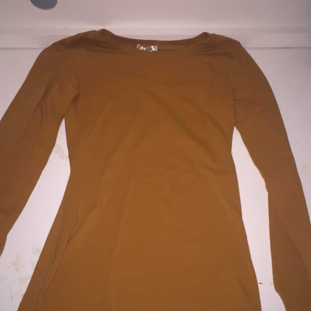 mustered yellow long sleeve